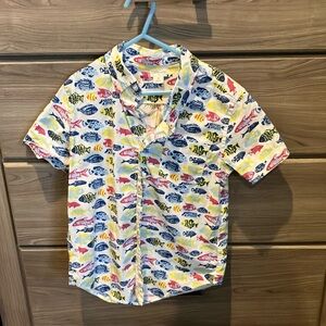 Boys short sleeve button down shirt. By Crewcuts size 8
